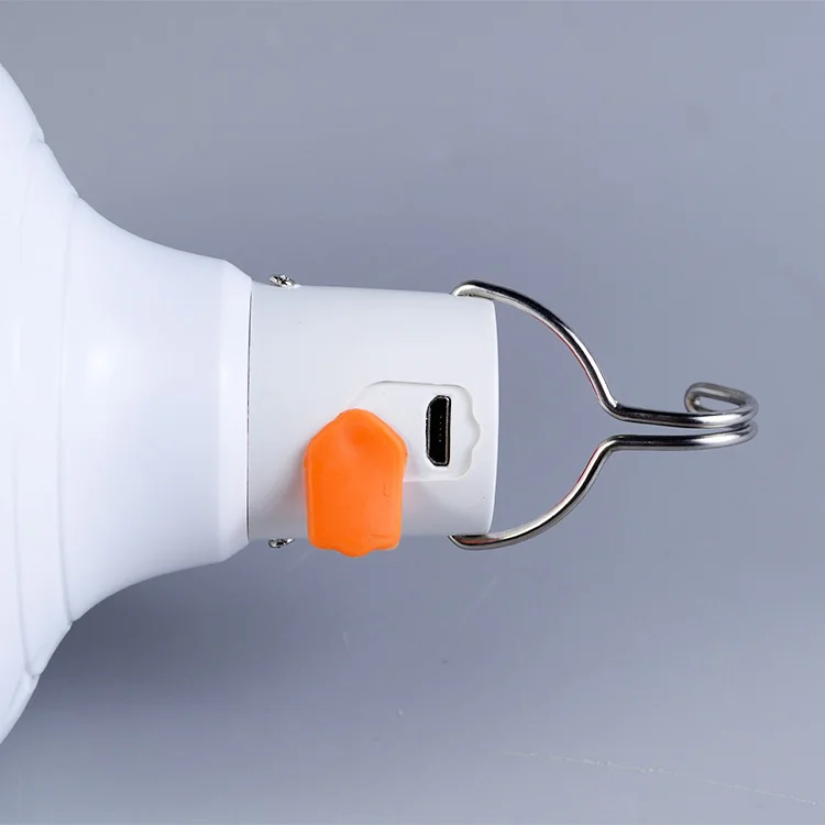 Outdoor LED Bulb USB Rechargeable Mobile Lamp Super Bright Portable Tent Market Hook Up Night Lights Camping Emergency Lights