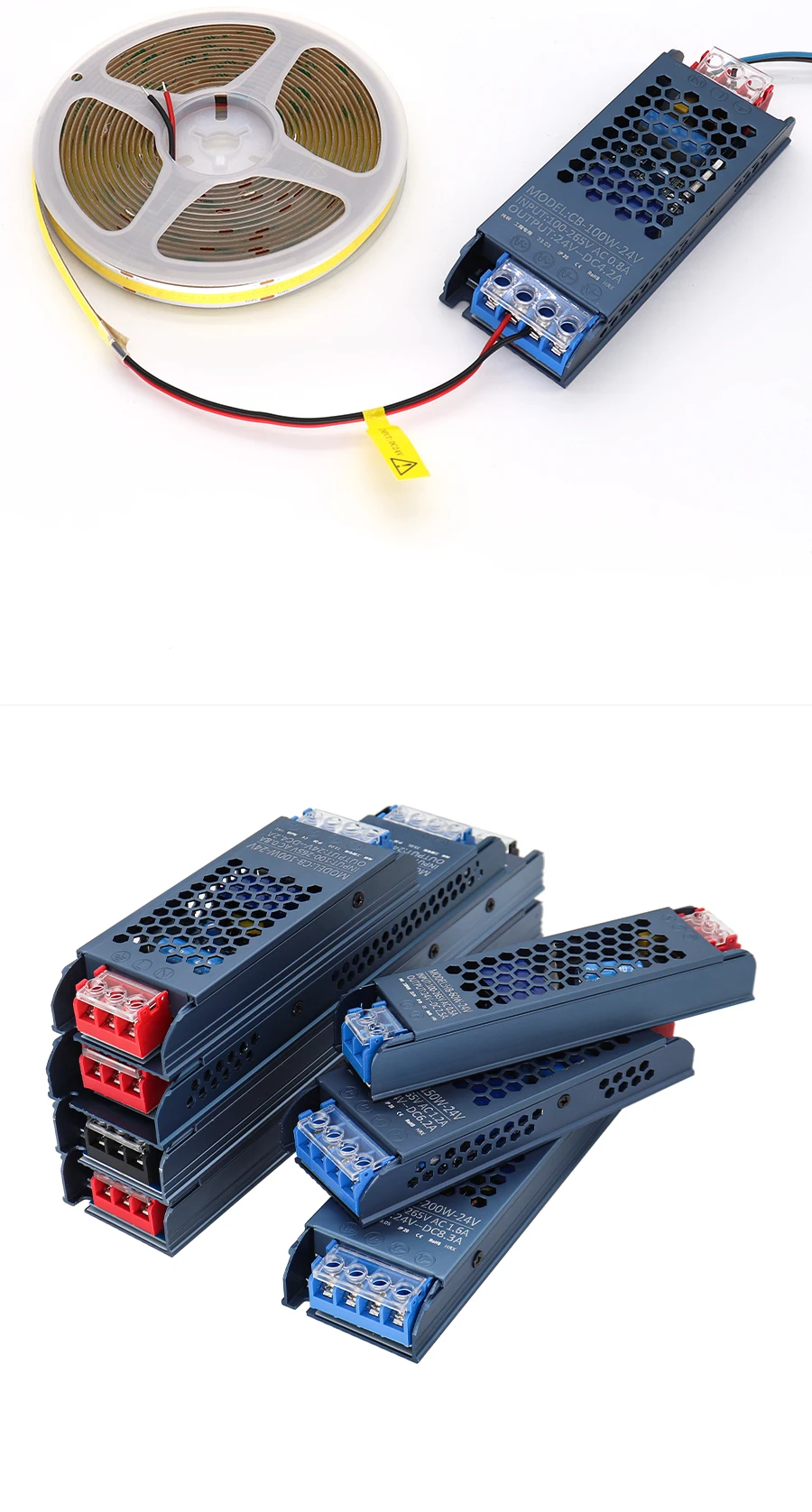 12V 24V LED Power Supply 500W 400W 300W 200W 100W 60W LED Driver AC/DC Transformer Converter for LED Strip Indoor Home Lighting