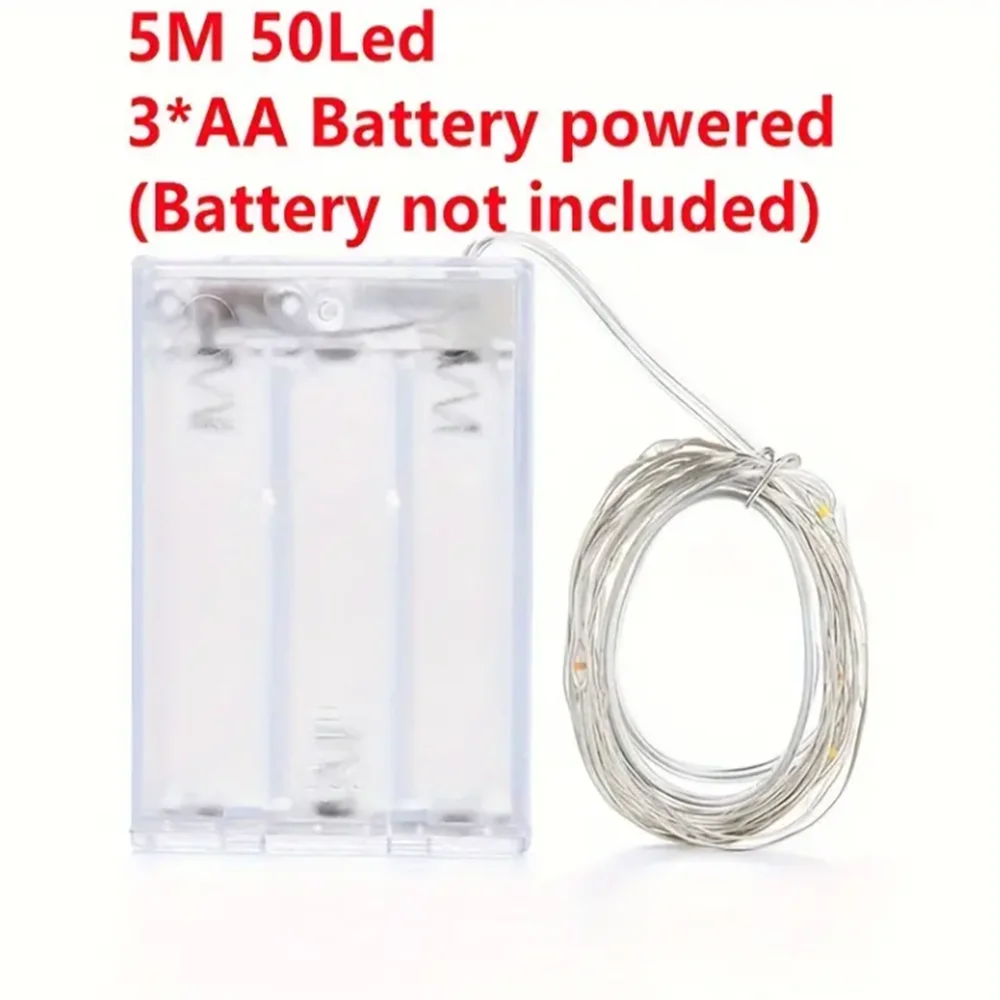 20m 200LED Fairy Light Battery Powered, Pink Copper Wire Starry Sky Light, Suitable for Bedroom, Christmas, Party Decoration