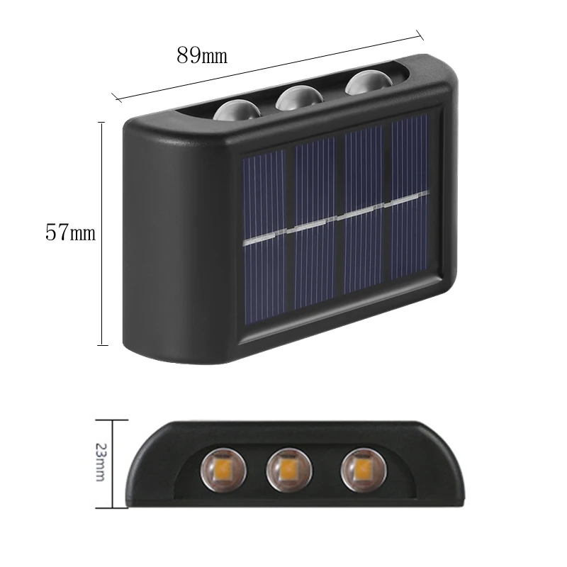 Solar LED Outdoor Light Solar Lighting Sensor Lamp Streetlights Exterior Garden Decoration Garland Waterproof Solar Wall Light