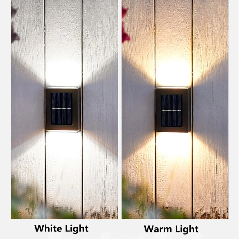 Solar LED Outdoor Light Solar Lighting Sensor Lamp Streetlights Exterior Garden Decoration Garland Waterproof Solar Wall Light
