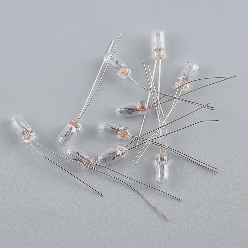 10pcs Mini Bulb Tungsten Bulb 3MM~5MM1.5V 2V 3V 6V 9V 12V 24V Bubbles Incandescent Filament Rice