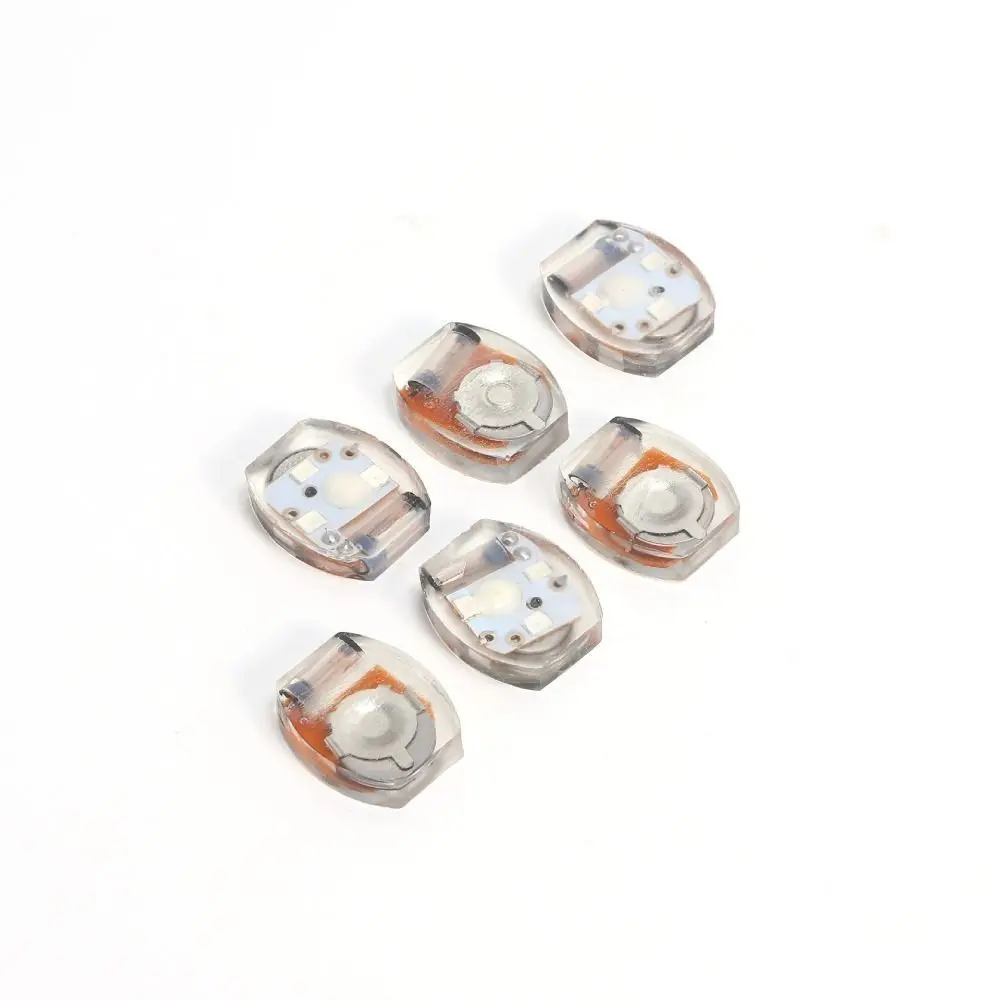 10Pcs Luminous LED Shoe Light Shoe Decoration Glowing Miniature Vibrating Light Plastic Movement Electronics Lamp Kids Gift