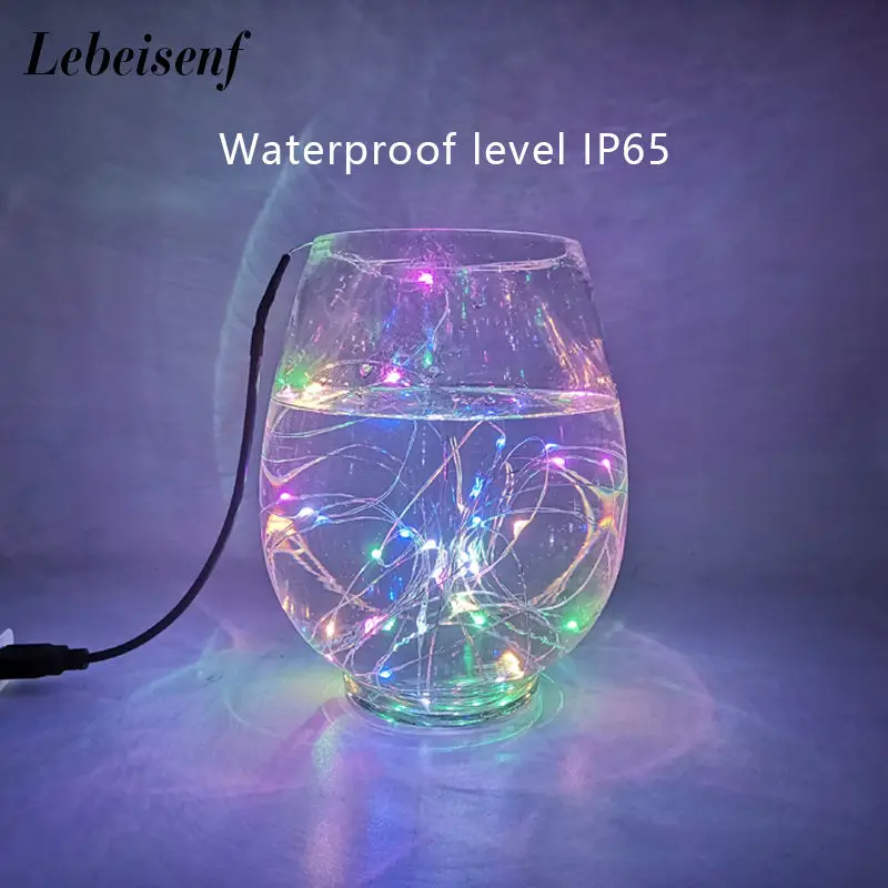 IP65 LED Copper Wire Fairy Lights DC 12V Powered Flexible String 5M 50Lamp 10M 100Lamps for Indoor Outdoor Party Festival Decor