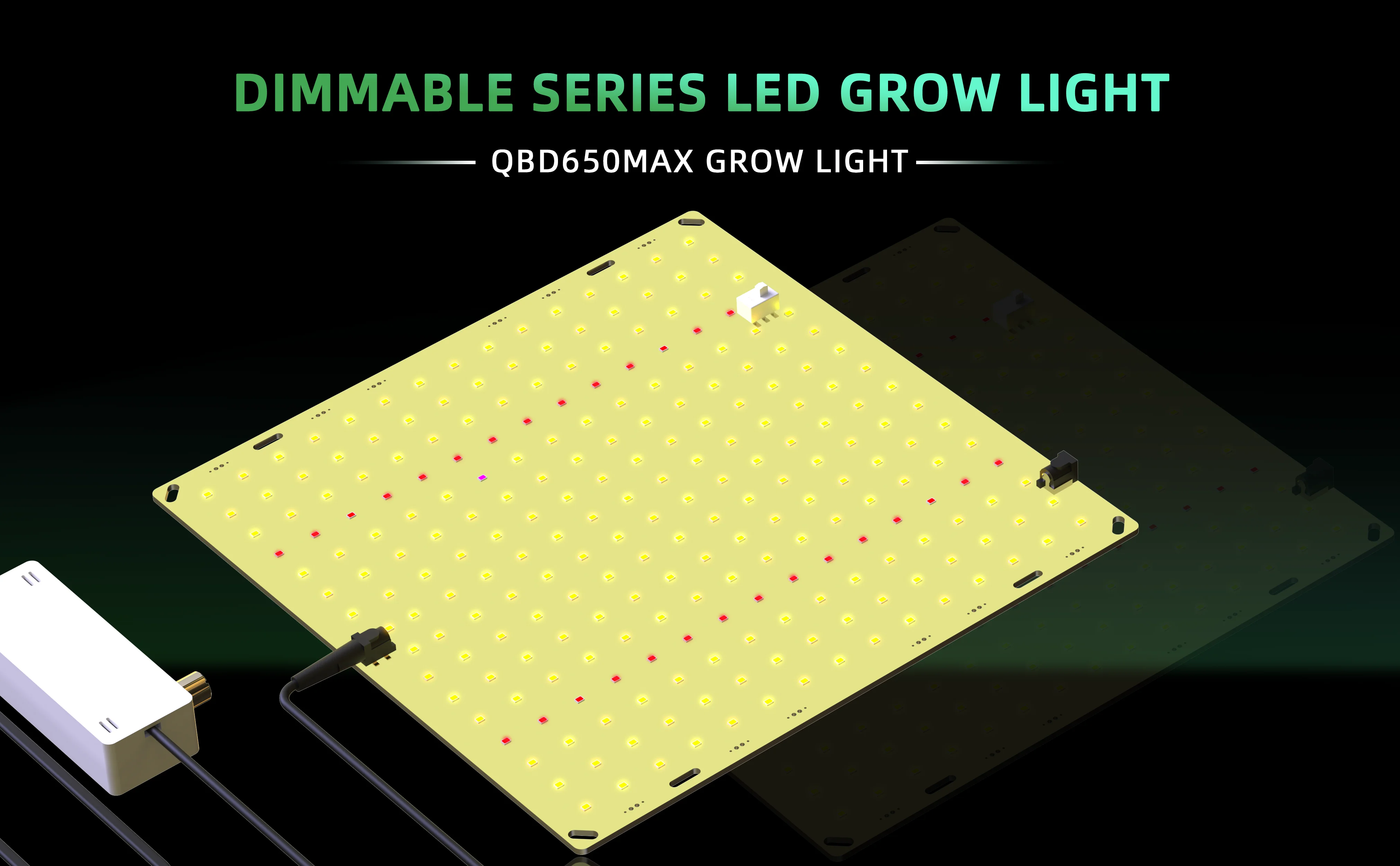 LED Grow Light 850W SM LM281b+ Diodes Quiet Fanless Full Spectrum Grow Light High PPFD For 5x5FT Coverage, Veg and Blooming