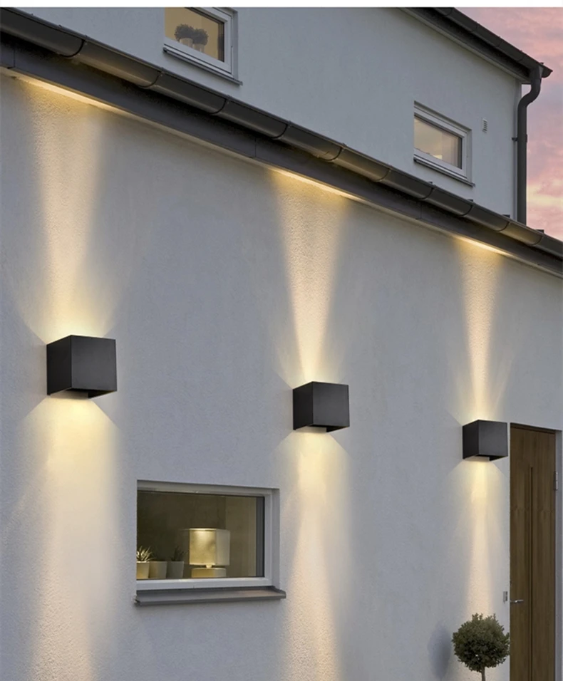 SUNMEIYI 12W LED Wall Light Outdoor Waterproof IP65 Porch Garden Wall Lamp Sconce Balcony Terrace Decoration Lighting Lamp