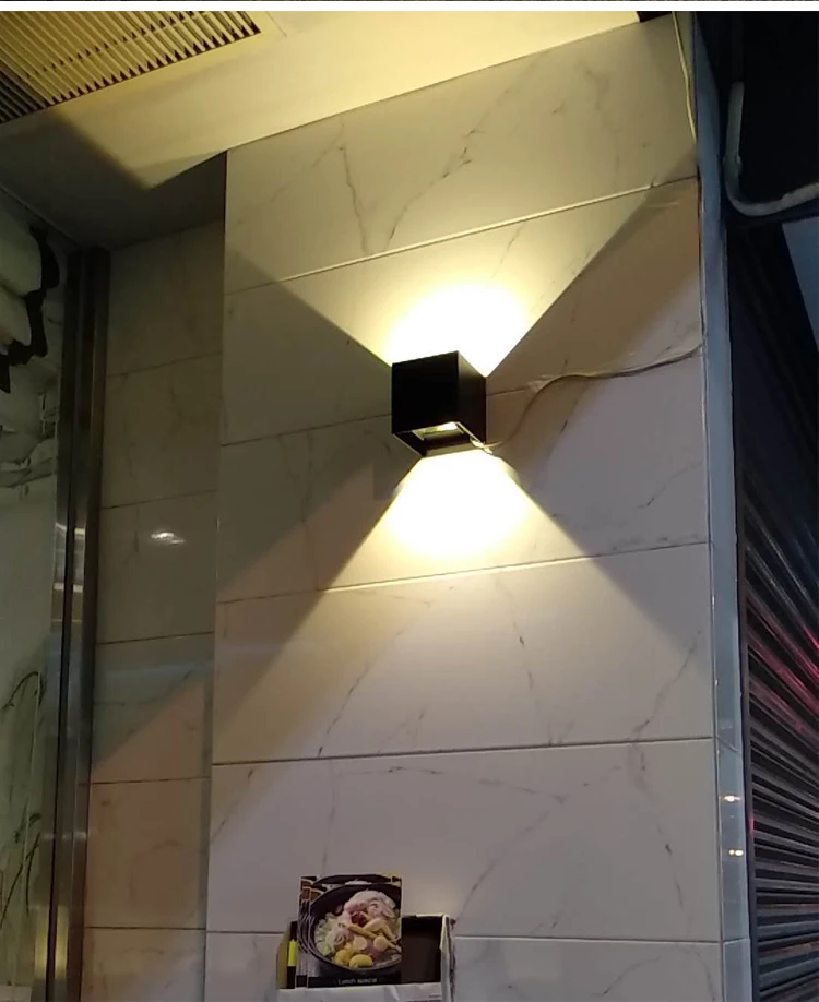 SUNMEIYI 12W LED Wall Light Outdoor Waterproof IP65 Porch Garden Wall Lamp Sconce Balcony Terrace Decoration Lighting Lamp