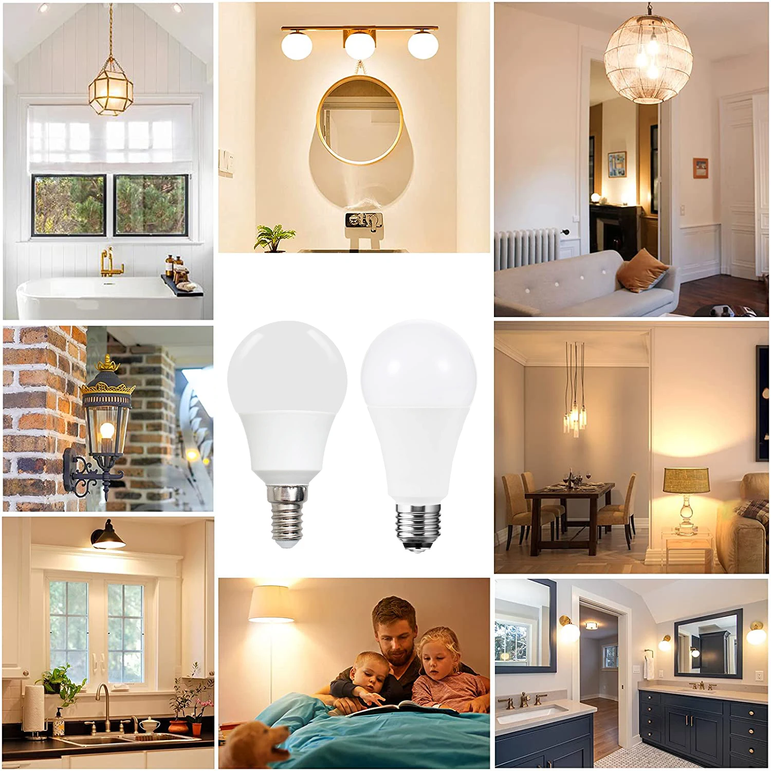 10pcs 110V LED Bulb Lamps E26 E27 E14 120V 3W 6W 9W 12W 15W 18W 20W Lampada Bombilla Table Light Lighting Living Room
