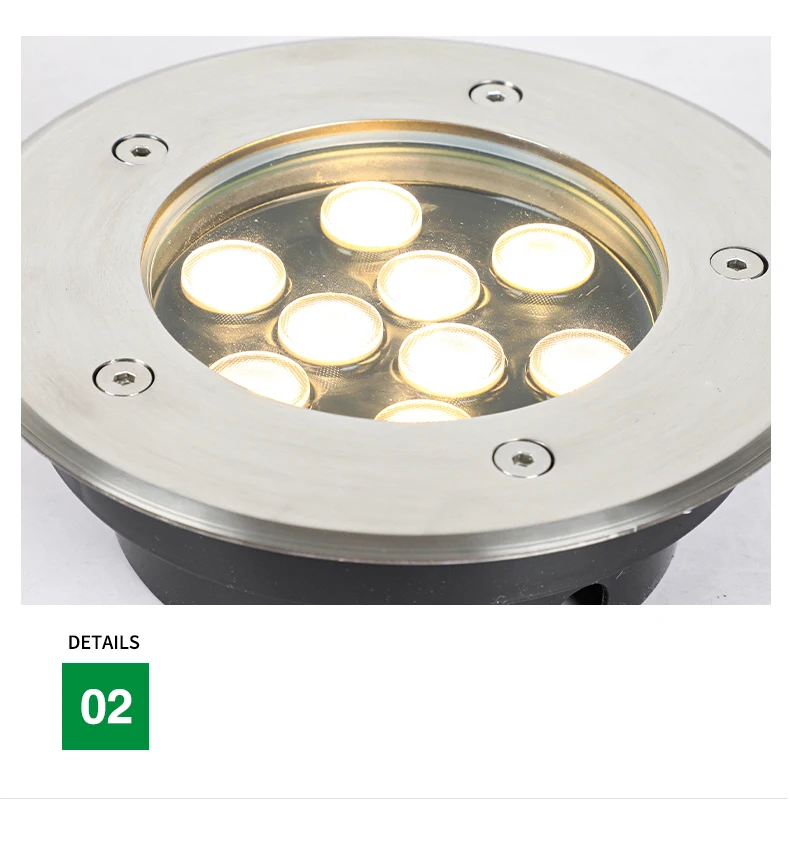 Thin IP67 Waterproof LED Light Garden Underground 3W 5W 9W Outdoor Buried Garden Path Spot Recessed Lighting 220V DC12V24V