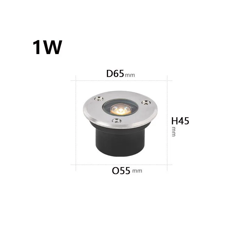 Thin IP67 Waterproof LED Light Garden Underground 3W 5W 9W Outdoor Buried Garden Path Spot Recessed Lighting 220V DC12V24V