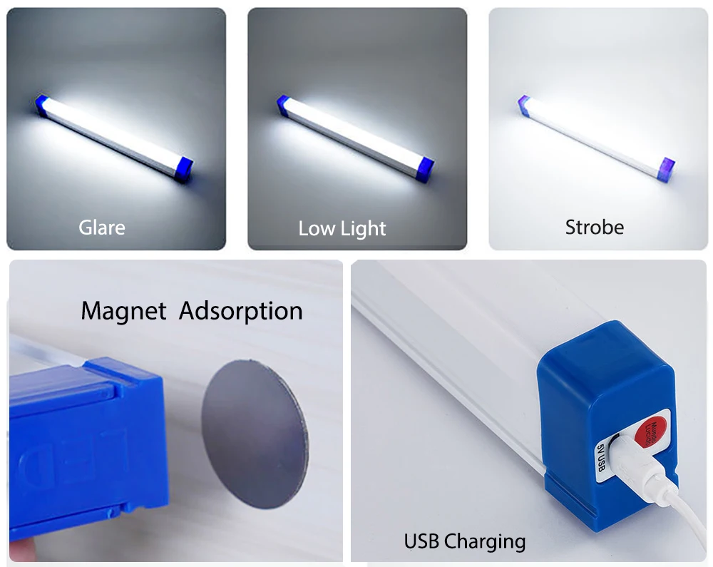 LED Video Light Wand Handheld Hanging Fill Light Photography Lamp Rechargeable Bedside Lamp Light Stick for Vlog Live Streaming