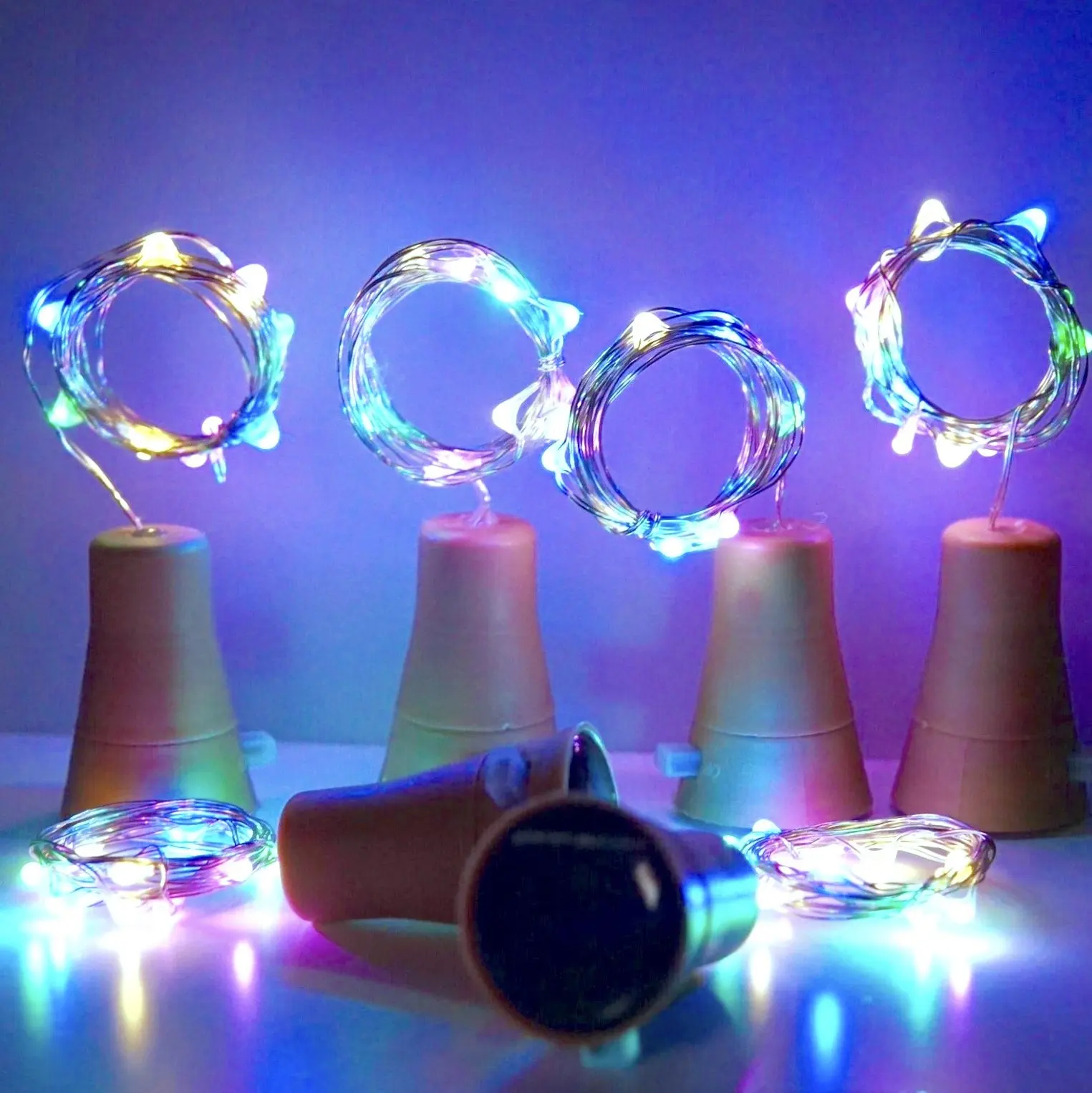 LED Solar Powered Bottle Stopper Light String Outdoor Waterproof Solar Garland Lights For Home Room Garden Wedding Party Decora