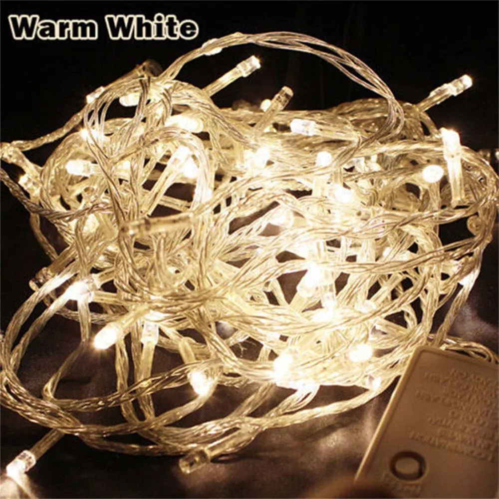Christmas Lights 5M 10M 20M 30M 50M 100M Led String Fairy Light 8 Modes Christmas Lights For Wedding Party Holiday Lights