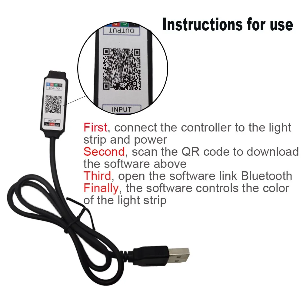 1M/3M/5M 5050 RGB Led Strip Lights Smart Application Remote Color Changing For TV LED Backlight Room Decorative Party Festival