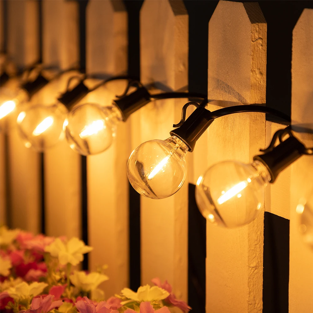 Shatterproof G40 String Light 220V 110V Led Outdoor Lights Garland E12 Waterproof Connectable Festoon Decoration Camping Light