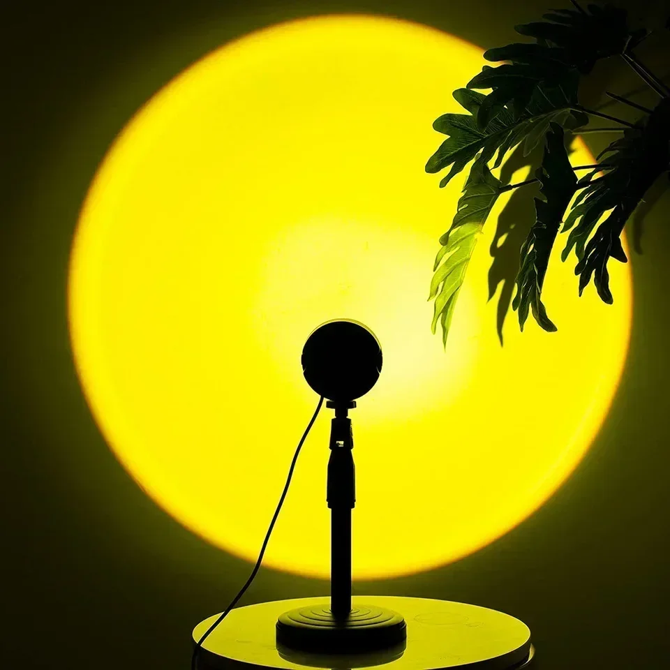 LED Sunset Lamp Nightlights USB Projector Birthday Party Decoration Mood Lights For Bedroom Living Room Wall Photography