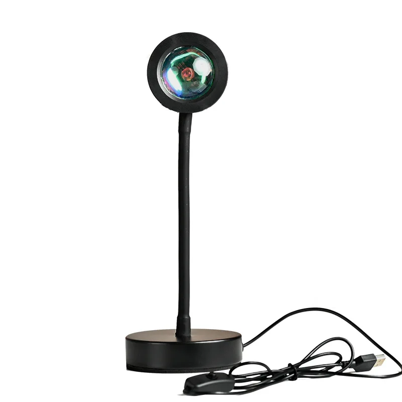 LED Sunset Lamp Nightlights USB Projector Birthday Party Decoration Mood Lights For Bedroom Living Room Wall Photography