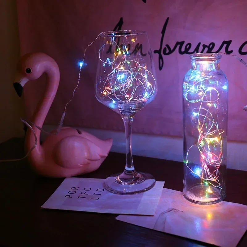 Copper Wire USB LED String Lights Garland Fairy String Light for Holiday Christmas Wedding Party Garden Patio Lights Decoration