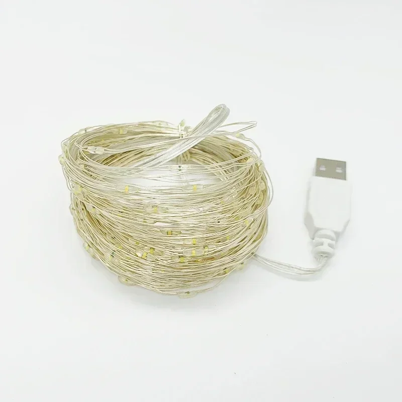 Copper Wire USB LED String Lights Garland Fairy String Light for Holiday Christmas Wedding Party Garden Patio Lights Decoration