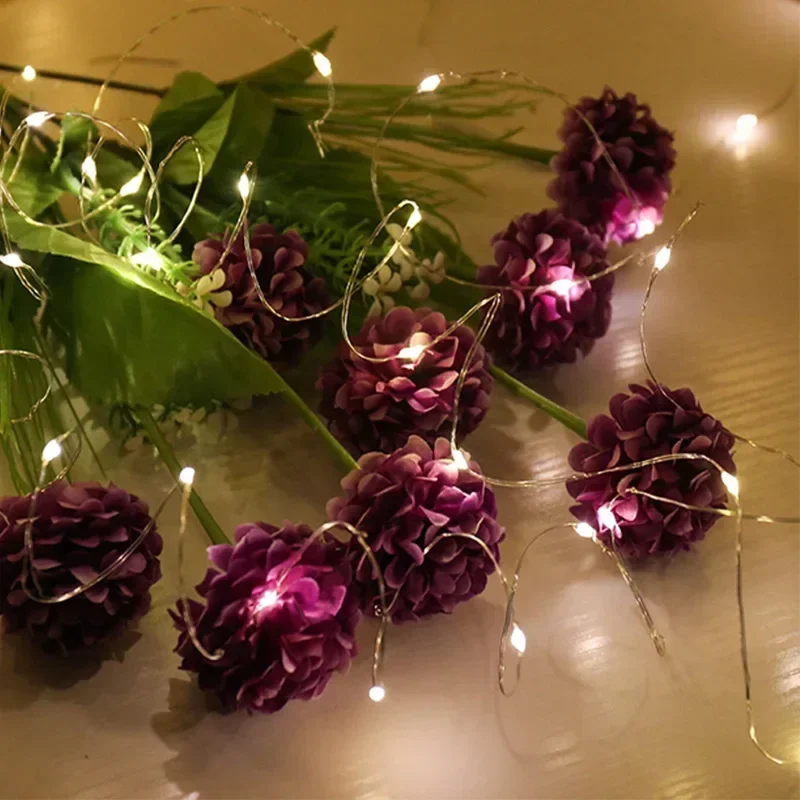 Copper Wire USB LED String Lights Garland Fairy String Light for Holiday Christmas Wedding Party Garden Patio Lights Decoration