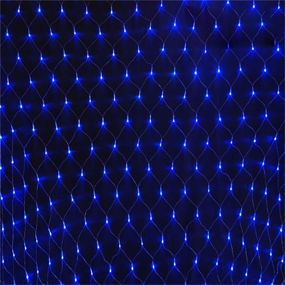 1.5MX1.5M 2x3M Garlands LED String Christmas Net Lights Fairy Xmas Party Outdoor Garden Wedding Decoration Home Curtain Decor