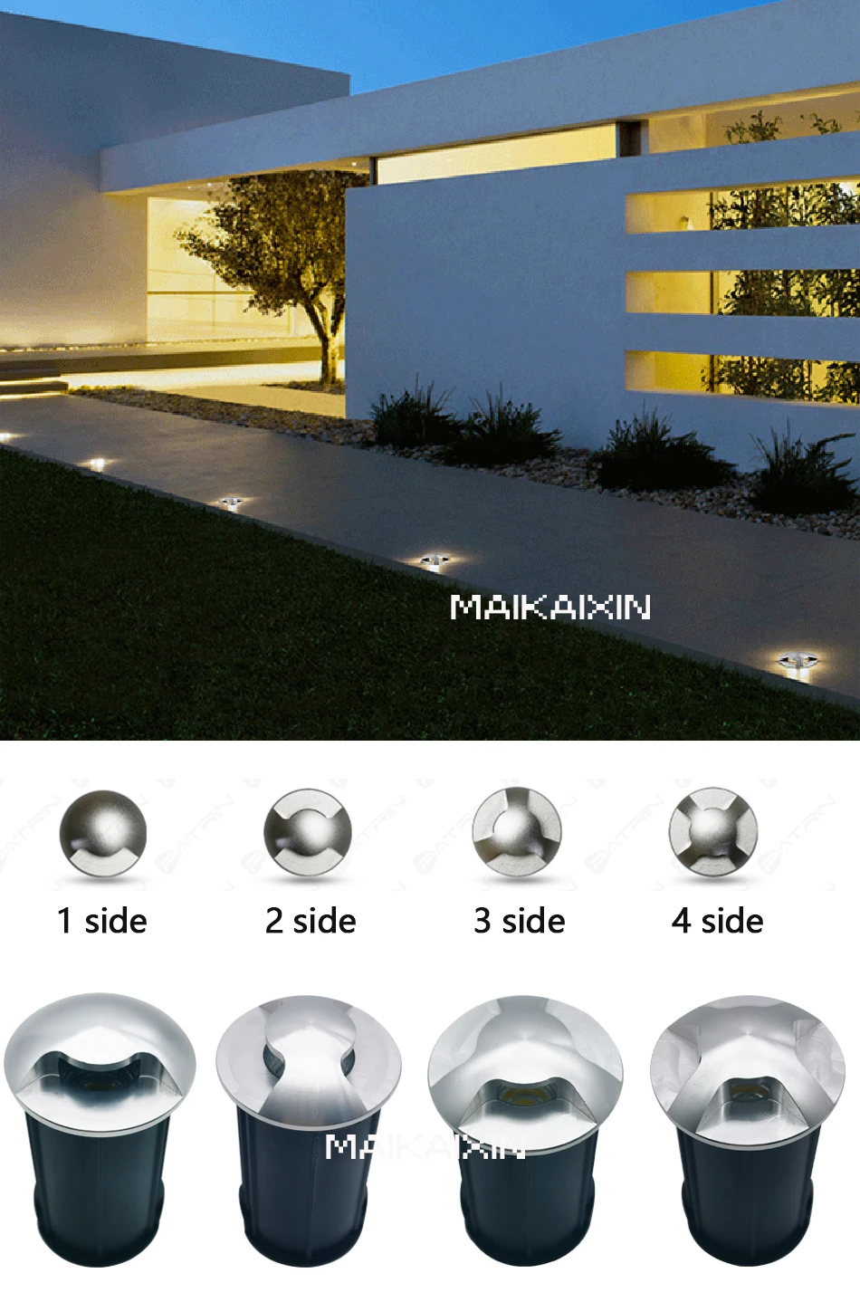 IP67 DC12/24V Outdoor Lighting 3W 5W Garden Yard Step Stairs Floor Deck LED Recessed Inground Lamps Underground Spotlight 220V