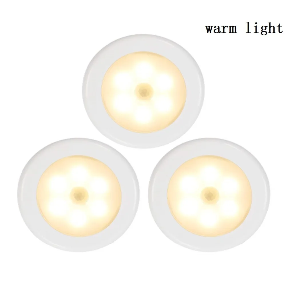 AAA Battery Power Infrade Motion Sensor Night Lights Light Control Automatic Sensor Switch ON OFF Night Light for Stair Cupboard