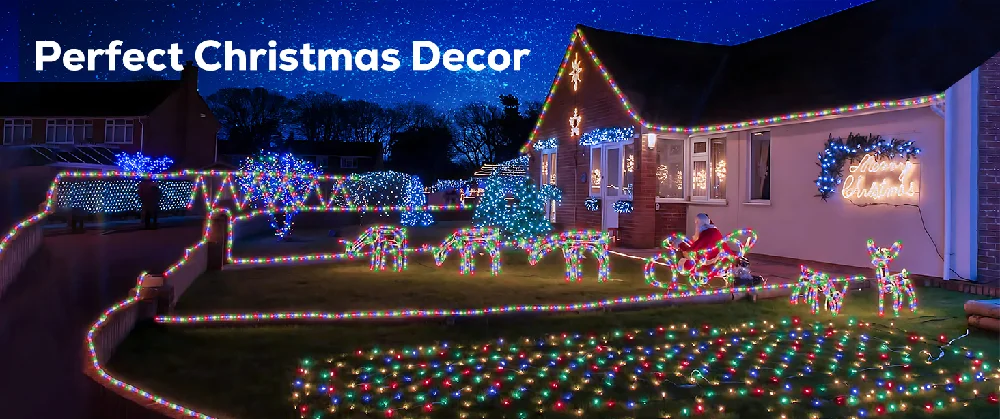 Solar Rope Lights Solar LED Light Path Deck Outdoor Garden Solar String Lights Waterproof Outdoor Lighting Strips 8 Light Modes