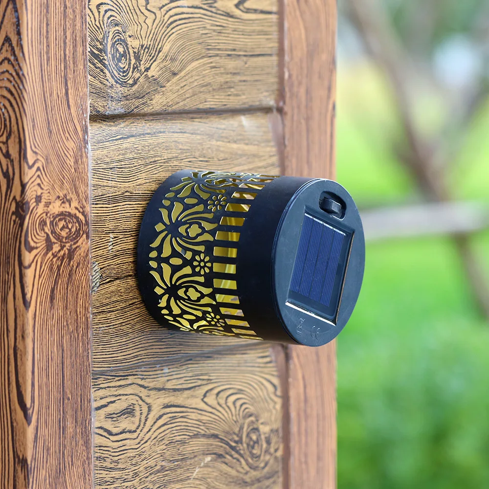Solar Mandala Fence Wall Lights Garden Decoration Party Courtyard Decoration Solar Garden Light Garden Patio Walkway Decor