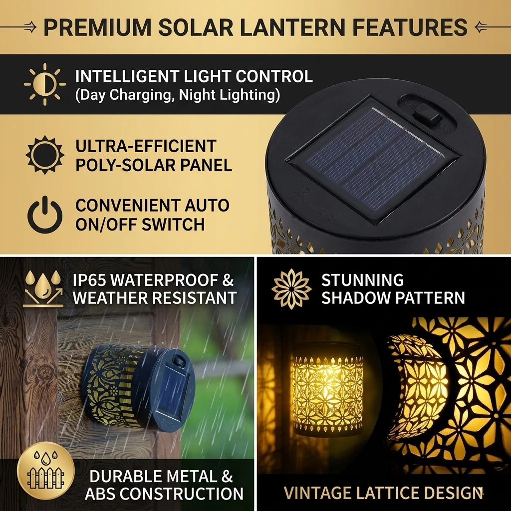 Solar Mandala Fence Wall Lights Garden Decoration Party Courtyard Decoration Solar Garden Light Garden Patio Walkway Decor