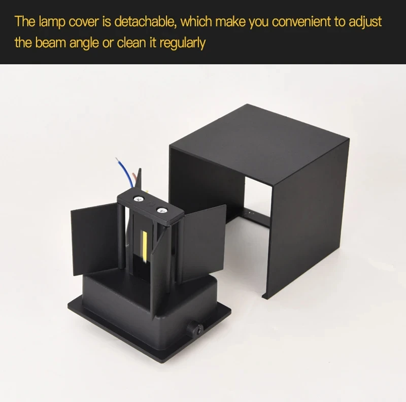 Motion Sensor Outdoor LED Wall Light LED Wall Sconce Square Waterproof IP65 Porch Garden Wall Lamp Exterior Lighting Fixture