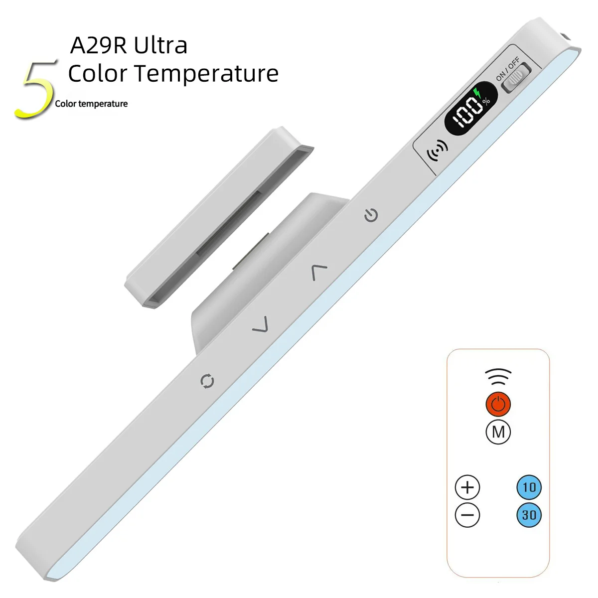 Touch Table Lamp Magnetic Desk Lamp Bulit-in Rechargeable Battery for Reading Cabinet Mirror Bedside Rechargeable Night Lights