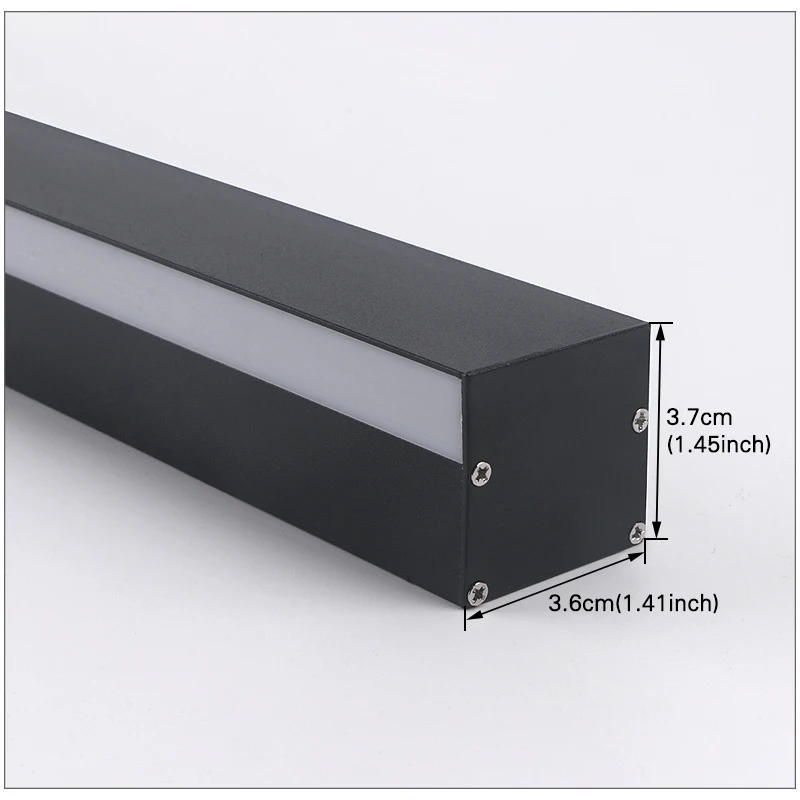 Nordic LED Lighting Wall Lamp IP65 Garden Aluminum Strip Wall Lamp Outdoor Waterproof Modern Strip 85-256v Outdoor Decoration