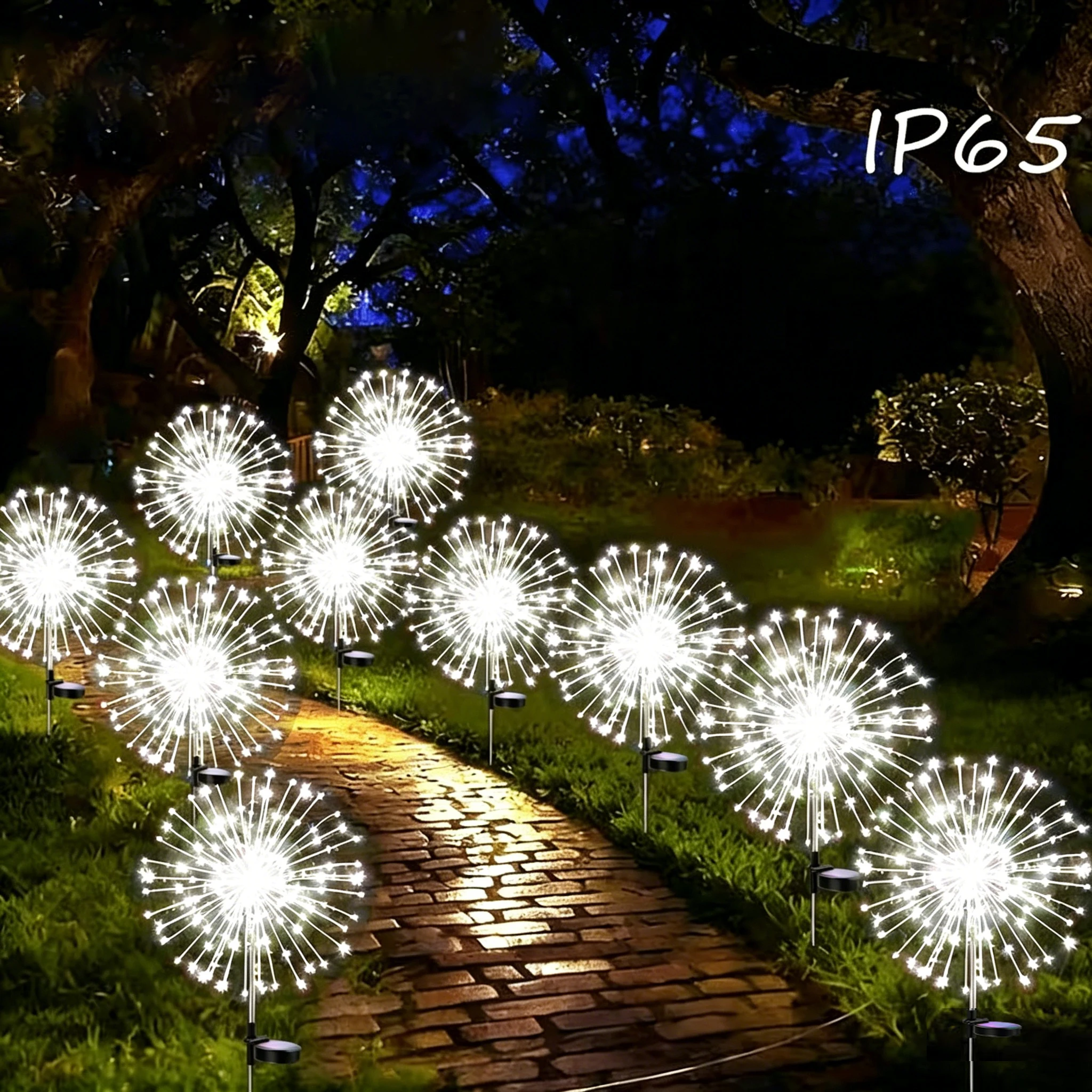 Outdoor Decoration Light Solar Firework Lights Waterproof Sparkles Landscape Fairy Light Garden Lights Yard Patio Pathway