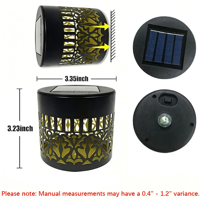 Solar Mandala Sunflower Projector Wall Light Outdoor Garden Decoration Landscape Light for Patio Garden Estate Porch Courtyard