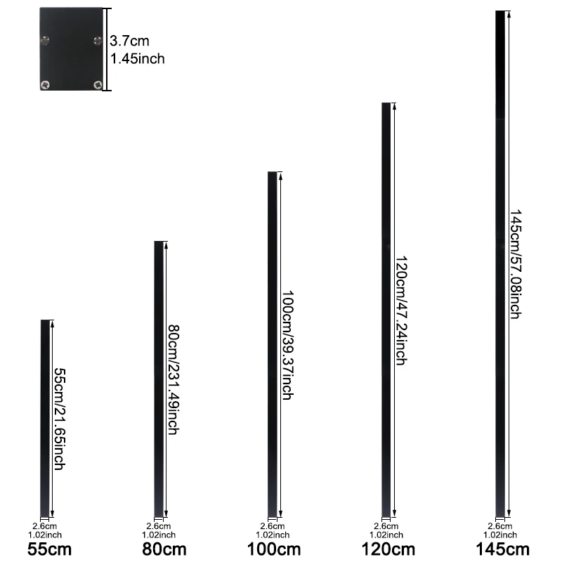 LED Lighting Wall Lamp IP65 Garden AC Long Wall Light Outdoor Waterproof Modern Long Strip 85-256v OutdoorDecoration