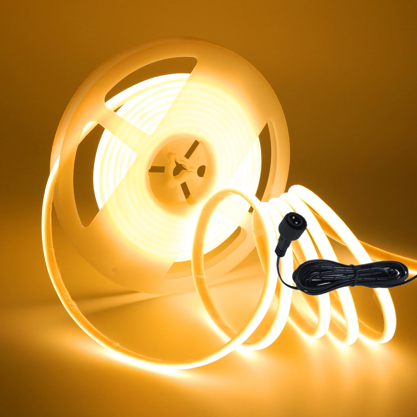 1.3W/2.8W/6W/13W Solar COB LED Strip Light With Remote Dimmable Adhesive Tape Waterproof 3000K 4000K 6000K Indoor Outdoor Decor