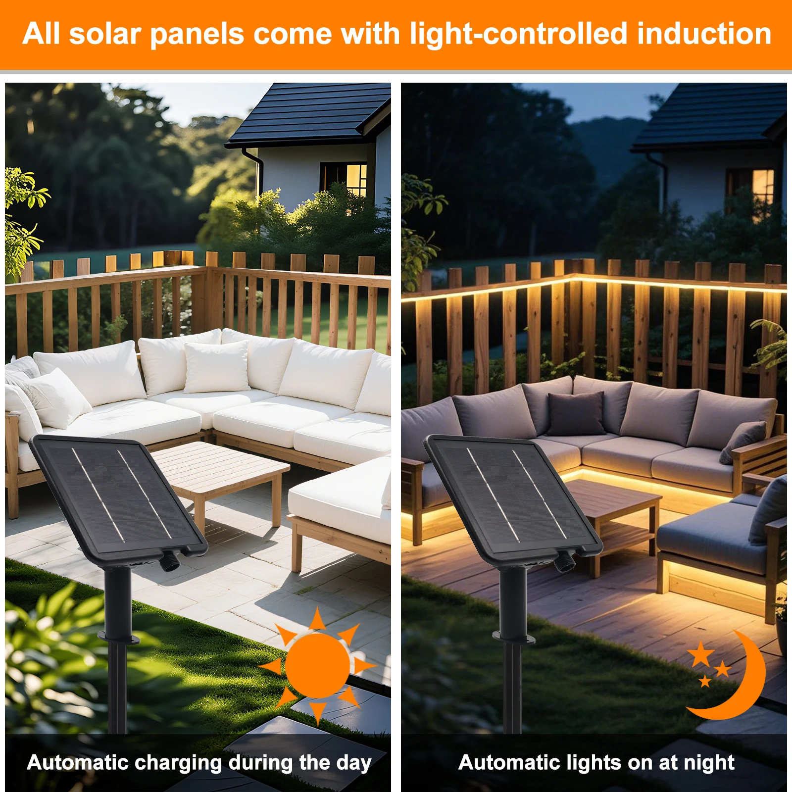 1.3W/2.8W/6W/13W Solar COB LED Strip Light With Remote Dimmable Adhesive Tape Waterproof 3000K 4000K 6000K Indoor Outdoor Decor