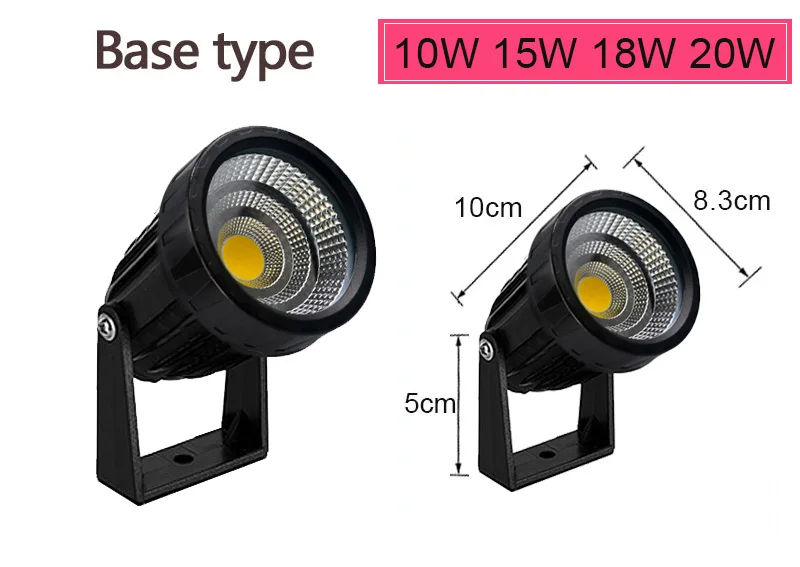 LED COB Garden Lighting 5W 7W 10W 15W Outdoor Spike Lawn Lamp Waterproof Lighting Garden Path Spotlights AC110V 220V DC12V 24V