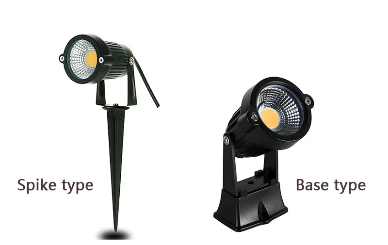 LED COB Garden Lighting 5W 7W 10W 15W Outdoor Spike Lawn Lamp Waterproof Lighting Garden Path Spotlights AC110V 220V DC12V 24V