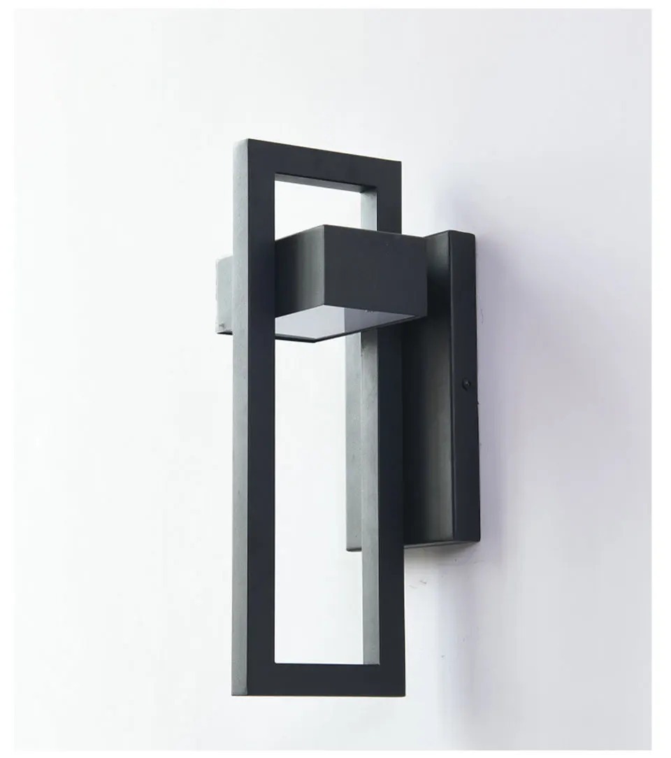 Waterproof Outdoor LED Wall Lighting Retro Vintage Black Color 10W for Garden Porch Sconce Street Light 96V220V Sconce Luminaire