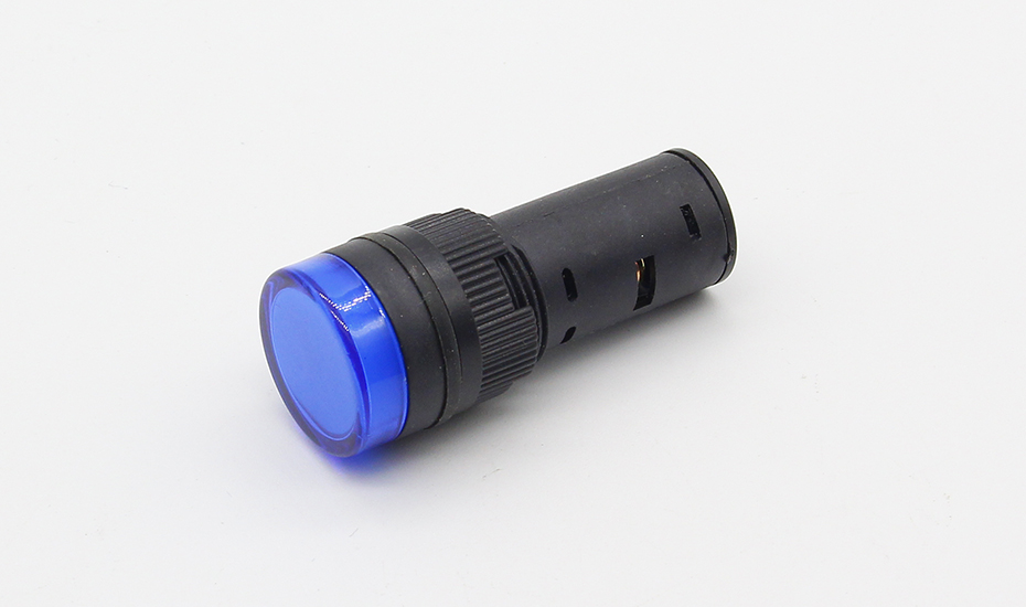 1pcs 16mm signal led Indicator light blue green red,white yellow pilot lamp 12V 24V 220V