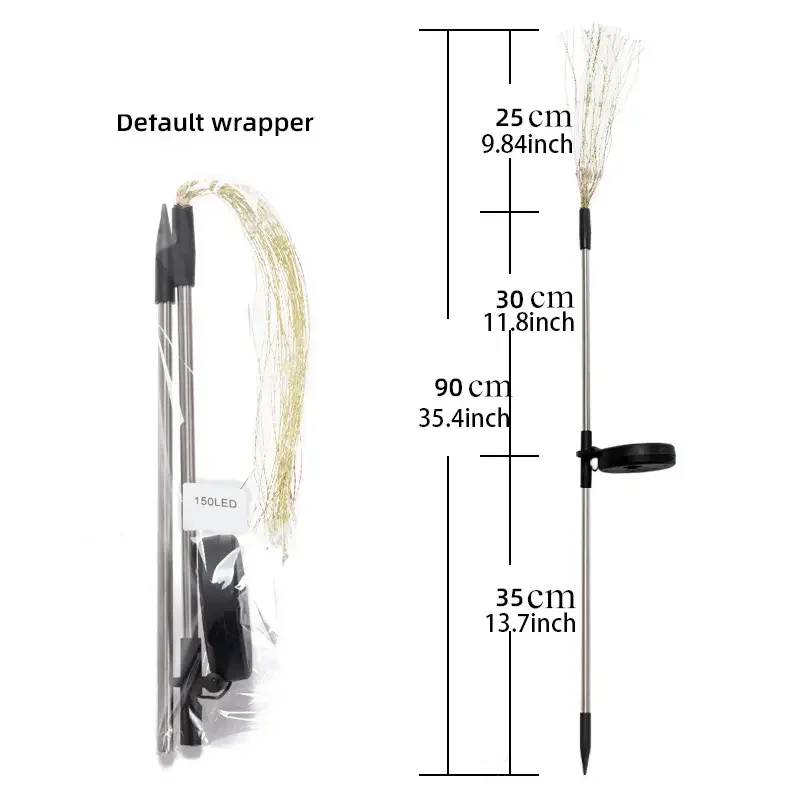 1 Pack Solar Fireworks Lights Outdoor,Holiday Lighting Firework Lights For Garden Patio,Halloween,Christmas,Wedding,Wall Decor