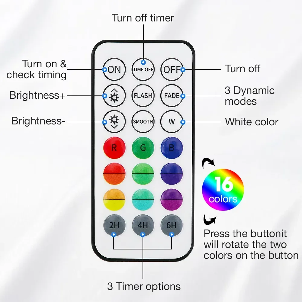 Updated Submersible 13LED Underwater Light with Remote Control Underwater Pool Light IP68 Bright Lamp RGB for Pond/Pool/Aquarium
