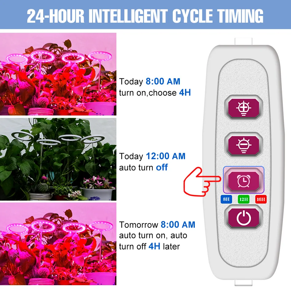 LED Phytolamp Indoor Grow Lights Full Spectrum Hydroponics Plant Lamp For Flower Seeds Cultivation DC5V USB LED Growth Light