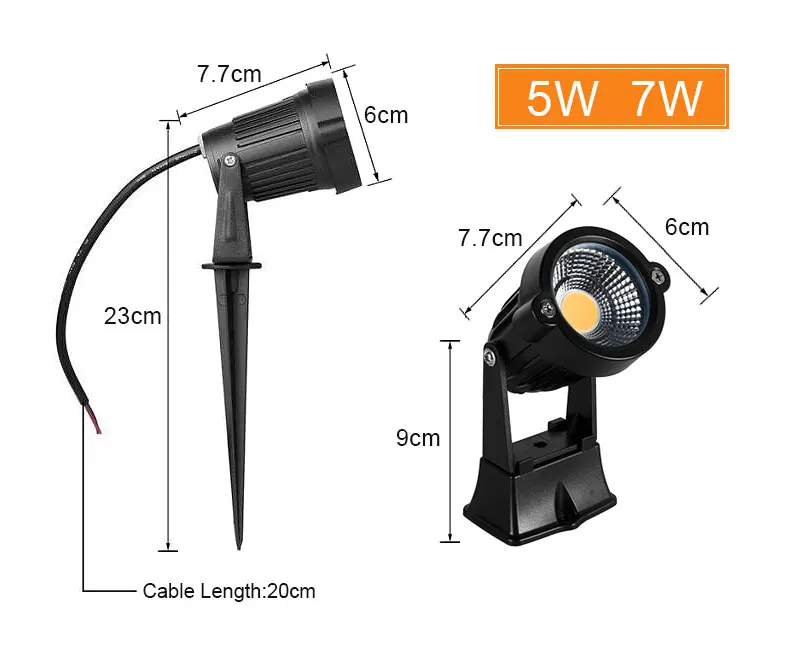 4Pcs LED Garden Lighting 5W 10W Outdoor Spike Lawn Lamp Waterproof Terrace Garden Decoration Path Spotlights AC220V 110V DC12V