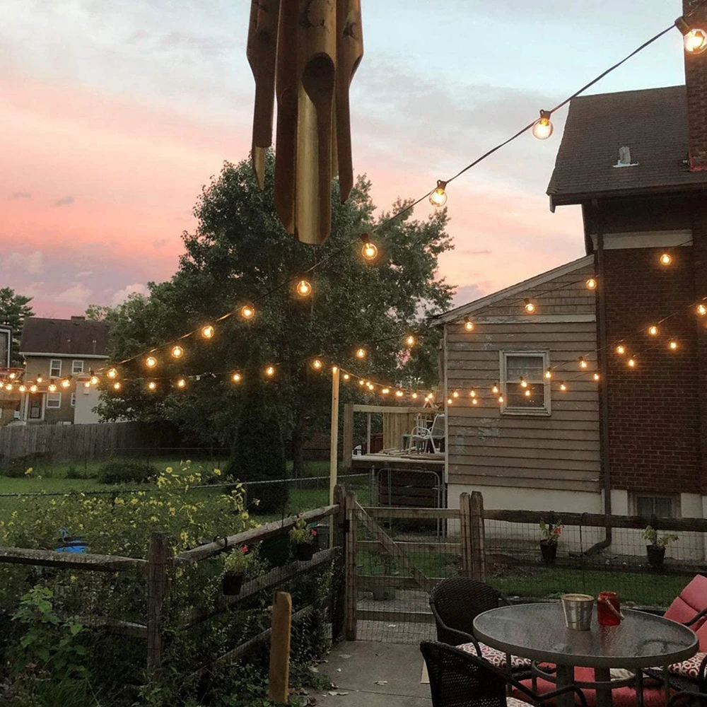 Festoon LED Globe String Fairy Lights G40 Outdoor For Christmas Birthday Party Garden Decor Garland Lamps Street Patio Backyard