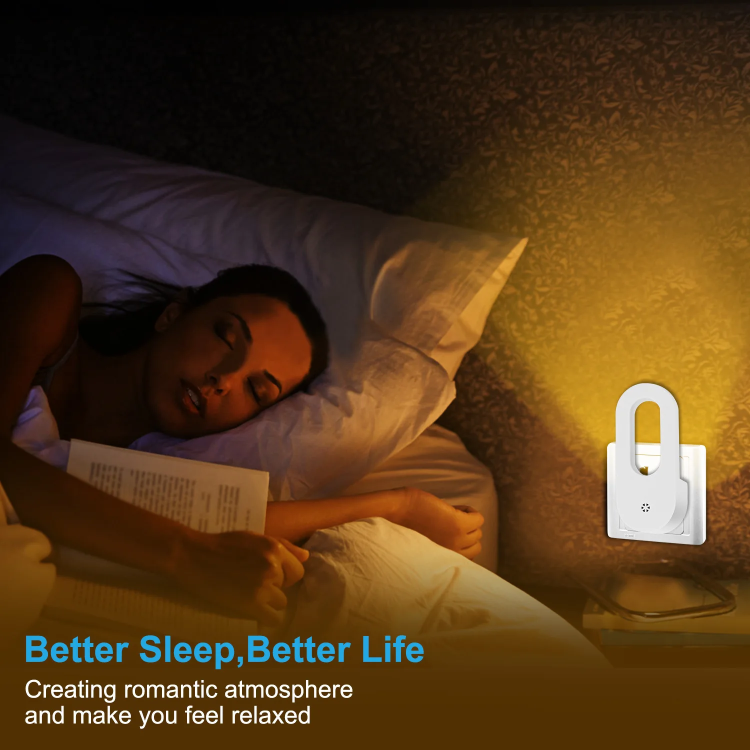 EU/US Plug Wall Night Light Socket With Twilight Sensor 1/2 Pcs Warm White Lamp Energy Saving For Kids Room Bedroom