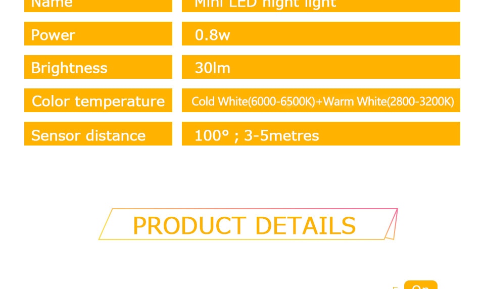 Mini LED Night Light PIR Motion Sensor Lamp 3 Modes Night Lamp Bedroom Bedside Lights EU Plug For Closet Corridor Bathroom