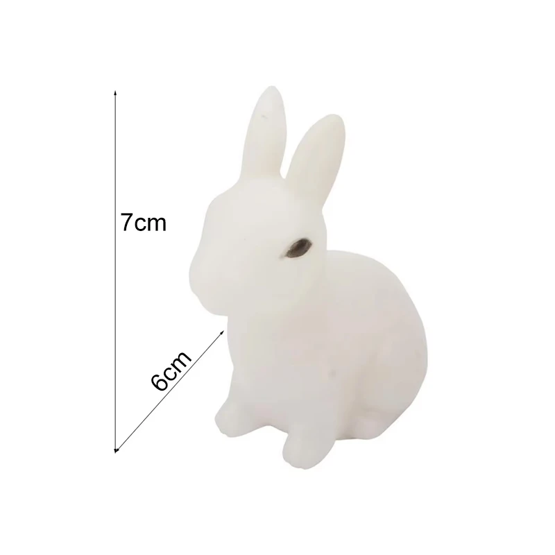 Colorful Rabbit Night Lights for Children Baby Gifts Cartoon Cute Animal Bunny Lamp Christmas Decoration Kids Birthday Gift